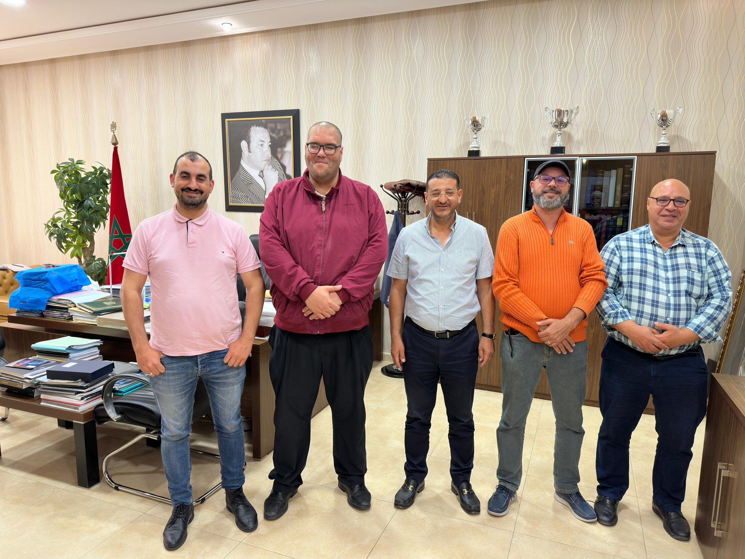 النائب البرلماني العربي المرابط يستقبل أعضاء مكتب إتحاد المقاولات الإعلامية بتطوان